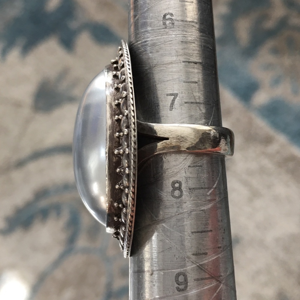 Artisan made solid sterling silver ring - Picture 10 of 11